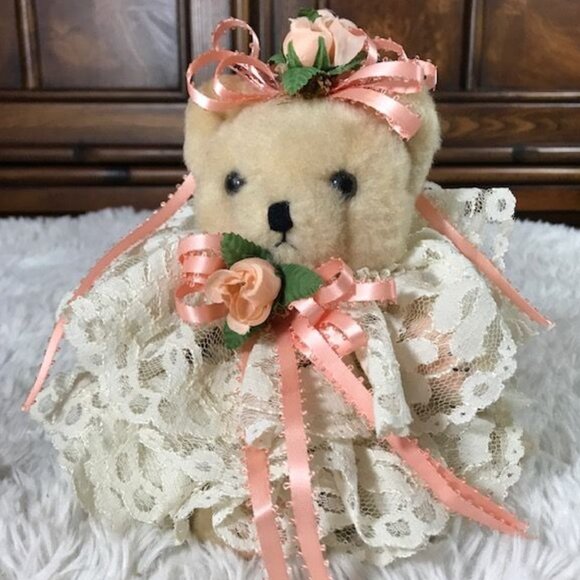 Vintage Bearly People Victorian Finely Dressed Mother and Daughter Bear Set - Picture 9 of 16